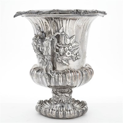 Lot 268 - Pair of Sheffield Plate Wine Coolers 19th...