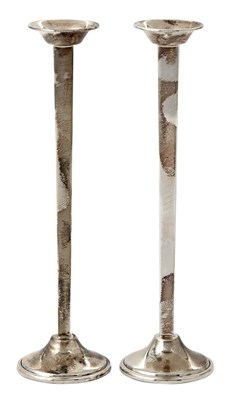 Lot 188 - Pair of Cartier Sterling Silver Tapersticks...