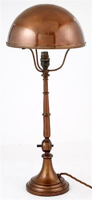 Lot 215 - Pair of English Copper-Finish Table Lamps...
