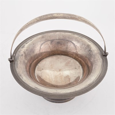 Lot 179 - American Coin Silver Handled Circular Basket...