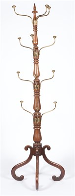 Lot 233 - William IV Brass-Mounted Hall Tree Height 6...
