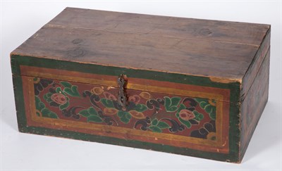 Lot 250 - Three Continental Polychrome Painted Wood...