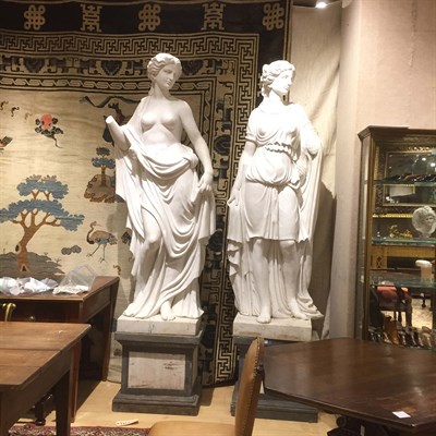 Lot 248 - Set of Four Allegorical Marble Figures...