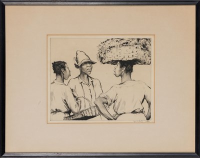 Lot 130 - Alfred Hutty (1877-1954) MORNING GOSSIPS...
