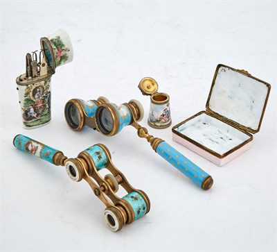 Lot 277 - Miscellaneous Group of Continental Enameled...