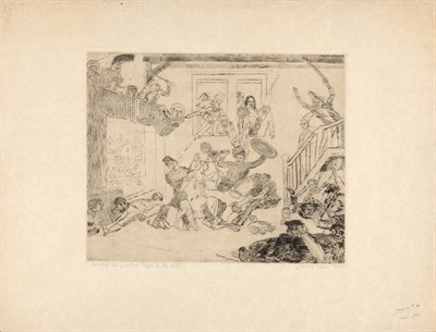 Lot 69 - James Ensor (1860-1949) LE COMBAT DES...