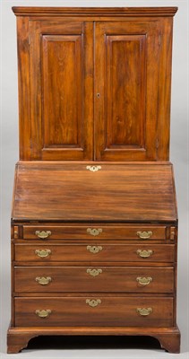 Lot 230 - Queen Anne Sycamore Secretary Bookcase...