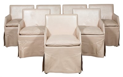 Lot 544 - Set of Seven John Saladino Villa Armchairs...