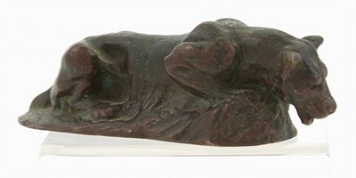 Lot 488 - Tiffany Studios Bronze Lion Paperweight...