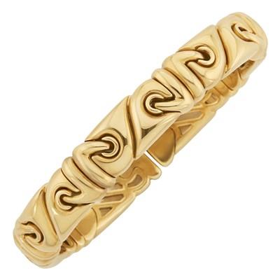 Lot 454 - Gold 'Saetta' Cuff Bracelet, Bulgari