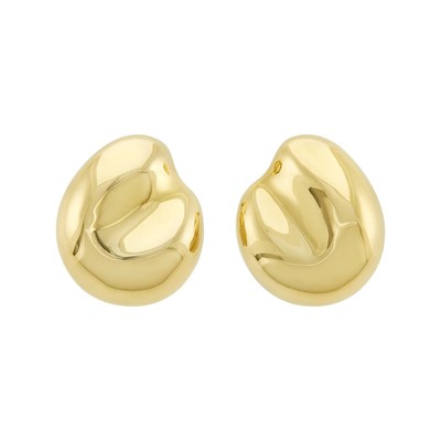 Lot 397 - Pair of Gold Earclips, Tiffany & Co., Elsa Peretti