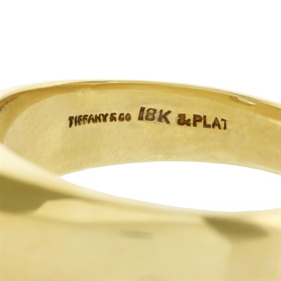 Lot 244 - Gold, Platinum and Diamond Ring, Tiffany & Co.