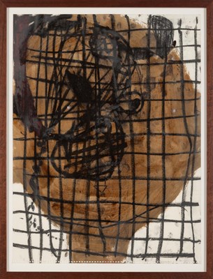 Lot 31 - Anton Henning UNTITLED ( HEAD)" 24 x 18" mixed...