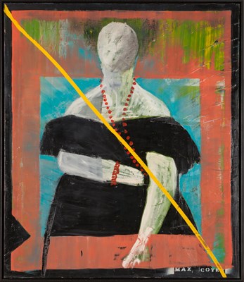 Lot 32 - Max Coyer MADAME DeSADE # 4, oil on canvas,...