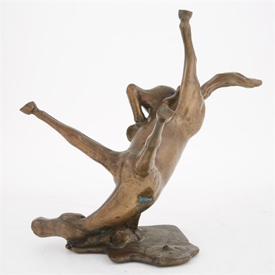 Lot 401 - Patinated Bronze Figure of a Horse Cast from a...