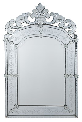 Lot 402 - Venetian Mirror Height 48 1/2 inches, width 30...