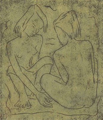 Lot 1010 - Angel Botello Puerto Rican, 1913-1986 Two...
