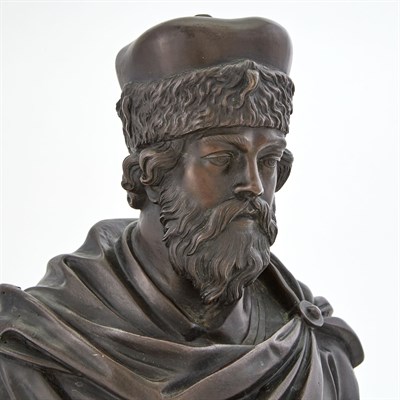 Lot 138 - Russian Bronze Bust of Prince Andrey III Cast...