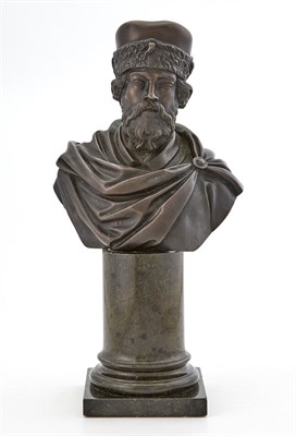 Lot 138 - Russian Bronze Bust of Prince Andrey III Cast...