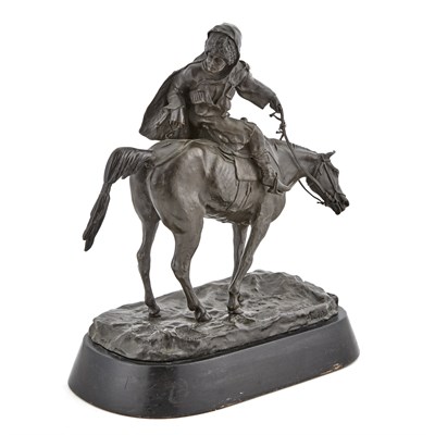 Lot 139 - Russian Bronze Group of Circassian Looking...