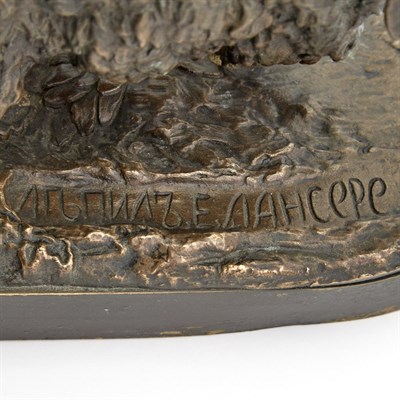 Lot 141 - Russian Bronze Group of Catching a Ram Cast by...