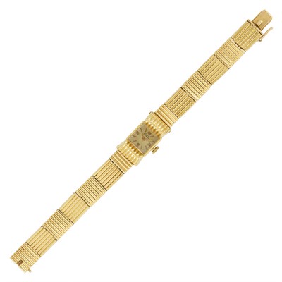 Lot 323 - Gold Wristwatch, Girard Perregaux