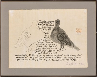 Lot 1147 - Ben Shahn (1898-1969) PSALM 133 (PRESCOTT 106)...