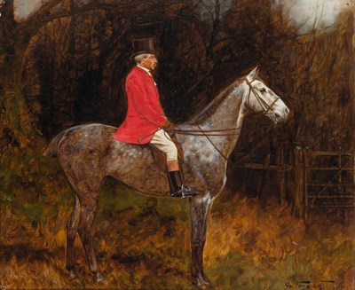 Lot 214 - George Wright English, 1860-1942 Gentleman on...