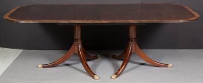 Lot 374 - Regency Style Mahogany Two-Pedestal Dining...