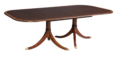 Lot 374 - Regency Style Mahogany Two-Pedestal Dining...