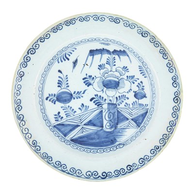 Lot 476 - Delft Blue and White Faience Charger 18th...