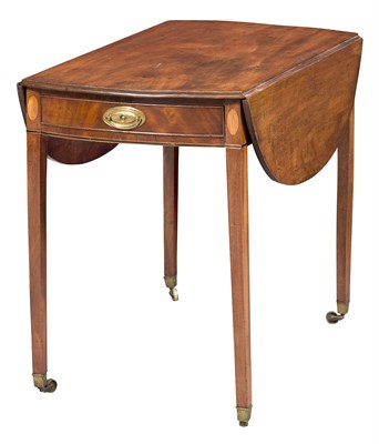 Lot 511 - George III Inlaid Mahogany Pembroke Table Late...