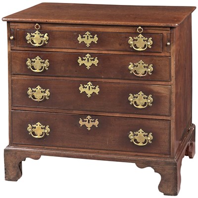 Lot 282 - George III Mahogany Chest of Drawers Height 32...