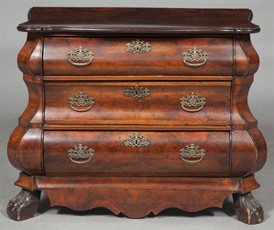 Lot 324 - Dutch Rococo Style Walnut Chest of Drawers...