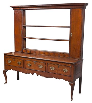 Lot 304 - George II Welsh Oak Dresser Height 6 feet 8...