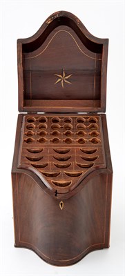 Lot 452 - Pair of George III Inlaid Mahogany Knife Boxes...