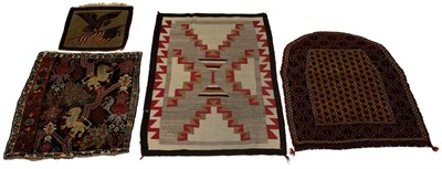 Lot 518 - Four Assorted Rugs A Navajo rug, a Yomoud rug,...