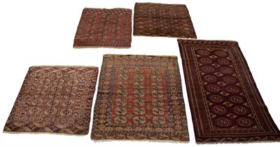 Lot 469 - Group of Five Bokhara Rugs West Turkestan Four...
