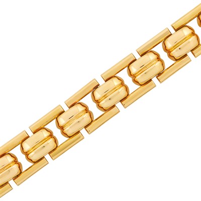 Lot 398 - Retro Gold Bracelet