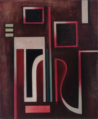 Lot 2017 - Jean Xceron Greek/American, 1890-1967 Painting...