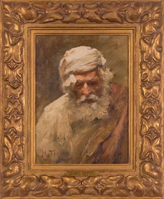 Lot 100 - Maurycy Trebacz Polish, 1861-1941 Bearded Man...