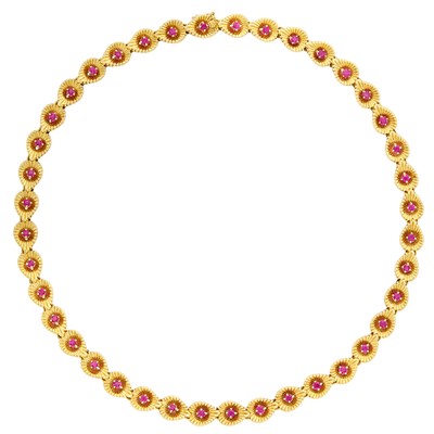 Lot 179 - Gold and Ruby Necklace, Tiffany & Co.