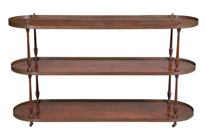 Lot 217 - Brass-Mounted Rosewood Three-Tier Etagere...