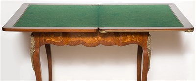 Lot 527 - Louis XV Style Mahogany and Parquetry Games...