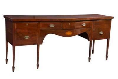 Lot 319 - George III Inlaid Mahogany Sideboard Height 37...