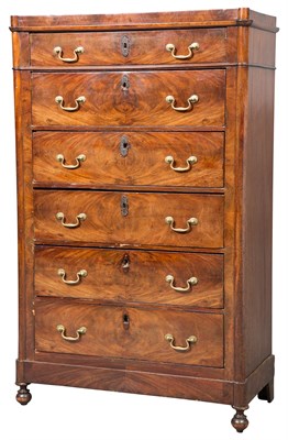 Lot 449 - Continental Mahogany Chest of Drawers Height...