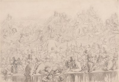 Lot 165 - Attributed to William Powell Frith Derby Day...