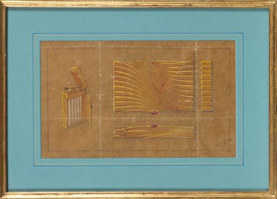 Lot 1695 - Group of Nine Gouaches, Cartier