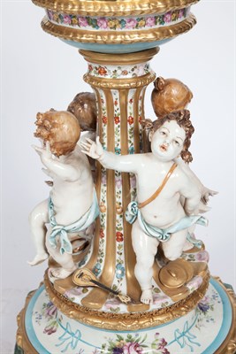 Lot 454 - Volkstedt Gilt-Metal Mounted Gilt and...