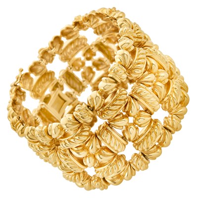 Lot 296 - Gold Cuff Bracelet